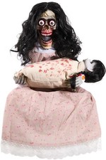 ELAMAS Halloween Animatronics Sitting Skeleton Decoration picture