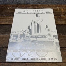 Vintage 1988 Schwinn Cruiser Catalog Brochure Poster Bicycle Dealer 80s Sheet picture