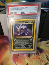 2001 Pokémon Neo Discovery Houndoom #4/75 Holo PSA 7 - CLEAN NEAR MINT  picture