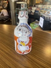 VTG MCM 60's  Italian Art Pottery Decanter Bottle Vase GIOVANNI DESIMONE Signed. picture