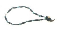 Vintage Native American Turquoise Coyote Claw Necklace picture