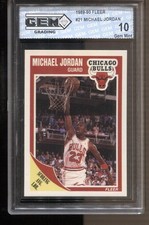 1989-90 Michael Jordan Fleer #21 Gem Mint 10 Chicago Bulls GOAT MVP HOF picture