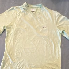 Greg Norman Men’s Green Crew Neck Short Sleeve Cotton Knit Logo Tee L picture