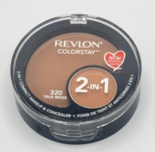 NEW Revlon Colorstay 2-in-1 Compact Makeup and Concealer- 320 TRUE BEIGE picture