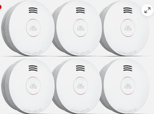 6 PC SITERWELL GS525A-MG Compact 10 Year Battery Powered Smoke Detector 3 pack=6 picture
