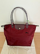 LONGCHAMP Le Pliage Original L Tote Bag Bright Red Nylon From Japan New picture