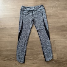 Lululemon If You’re Lucky Pant Leggings Women’s 12 Black Heather Mesh Running picture