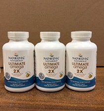 3 Pack Nordic Naturals Ultimate Omega 2x Fish Oil 2150 mg 180 SoftGels NEW picture