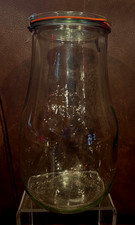 WECK EXTRA LARGE TULIP JAR EUC 2.5 Liter 91.3 FL Oz 9.5