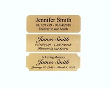 1x3 Custom Engraved Sublimation Aluminum Plate Plaque Name Tag Trophy Urn picture
