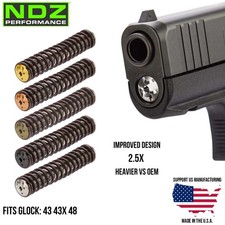 NDZ Stainless Heavy Weight Guide Rod Assembly ISMI Spring Fits Glock 43 43X 48 picture