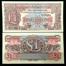Great Britain / UK British Armed Forces 1 Pound Banknote World Paper Money UNC picture