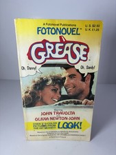 Vintage 1978 Grease Movie Fotonovel Paperback Book With John Travolta & Olivia picture