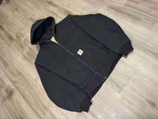 Vintage 2002 Carhartt JO4 Active Jacket Faded Black XL picture