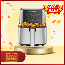 [SALE] Chefman 6 Qt Air Fryer 4 Presets Touch Controls HI-FRY Stainless Steel picture