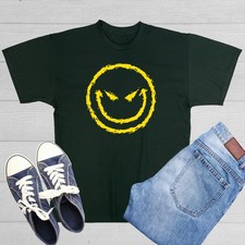 Evil Smile Face Sarcastic Humor Graphic Novelty Funny T Shirt picture
