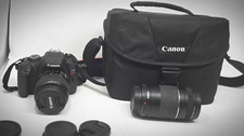 Canon EOS Rebel T7 DSLR 24.1MP 3x Zoom w/ Interchangeable Lenses & Bag picture