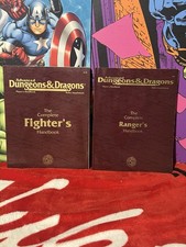 AD&D 2E Complete Fighter’s & Ranger’s Handbooks TSR 2110 2136 Vintage Lot picture