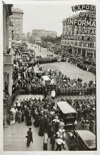 c1915 Downtown San Diego Panama California Exposition Broadway Crowd RPPC COPY picture