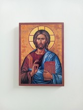 Christ Pantocrator Orthodox Christian Wooden Icon | Handmade picture