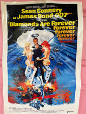 Diamonds Are Forever Original Movie Poster 27 x 41 in Sean Connery James Bond picture