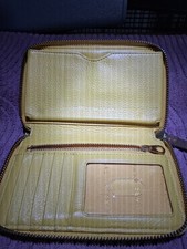 Marc By Marc Jacobs Yellow Zip Around Wristlet Wallet (Calf Leather) picture