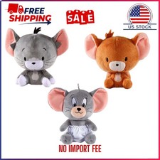 NEW 18cm Tuffy Plush Doll Tom & Jerry Stuffed Toy Cat Mouse Cartoon Pillow Gift picture