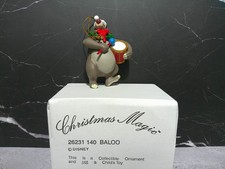 Vintage Grolier Disney Christmas Magic Baloo Bear Ornament 26231-140 Boxed picture