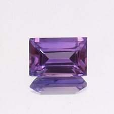 AAA Natural Flawless Purple Montana Sapphire Loose Baguette Gemstone Cut 2.45 CT picture