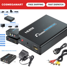HDMI to S-Video & RCA Converter Adapter, HD Composite AV CVBS Video Cables picture