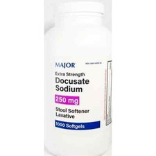 Major Extra Strength Docusate Sodium 250 mg - 1000 Softgels (Colace) picture