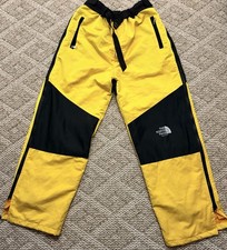 Vintage North Face Gore Tex Mountain Pants Sz XL Unisex Yellow & Black EUC picture