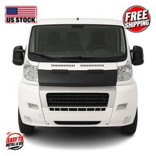 FIAT DUCATO III PRE-FL 2006-2014 Bonnet Bra Half Vinly Black 1 Pc picture