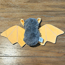 Slumberkins Mini Kin Gray Orange Bat Plush Stuffed Animal Soft Small Halloween picture