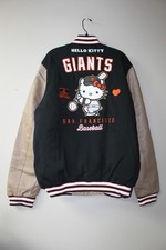 New MLB San Francisco Giants Hello Kitty Reversible varsity poly jacket men's XL picture