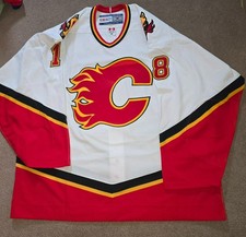 Vtg Chris Drury Calgary Flames CCM Authentic Jersey Sz 56 picture