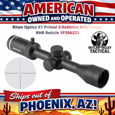 Riton Optics X1 Primal 3-9x40mm Rifle Scope RHR Reticle 1P39AS23 picture