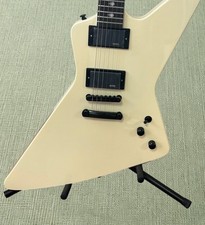 US Warehouse Custom James Hetfield Cream Electric Guitar HH Pickups Black Part picture