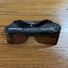 Takumi Easyclip Manhattan Design Studio Magnetic Sunglasses S3240 010 USED picture
