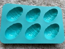 Silicone Easter Mold Bundle Lot of 4 Egg 6 Cavity Bunny Chick Chocolate Candy picture