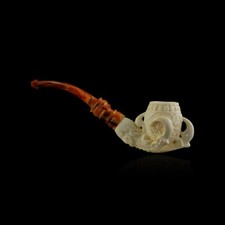 Eagle claw Meerschaum Pipe hand carved smoking turkish pipe tobacco pfeife 海泡石 w picture