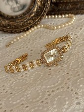 Gold French Vintage Style Unique Dainty Women’s Wrist Watch Trendy Cute Gift picture