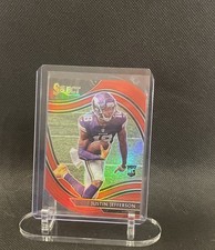 2020 Panini Select - Field Level Justin Jefferson #361 Red Prizm Die-Cut (RC) picture