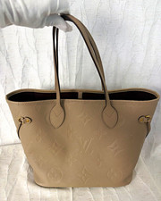 Louis Vuitton Monogram Empreinte Medium Tote Taupe Gold, Dust Bag & Box picture