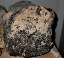 Massive Mica Gneiss Rock 5 Lbs Quartz Iron Black Mica From Athens GA picture