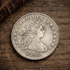 1795 Draped Bust Silver Dollar Rare US Old Liberty Antique Collectible Coin picture