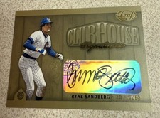 2002 Leaf Clubhouse Signatures Ryne Sandberg Gold #06/25 Cubs HOF picture