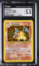 Charizard 4/102 Holo CGC 5.5 - 1999 Pokemon Base Set Unlimited picture