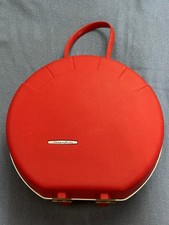 Vintage 1960s Red Starflite Round Suitcase picture