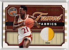 2009-10 Panini Hall of Fame Famed Fabrics Prime 7 Dominique Wilkins Hawks 05/10 picture